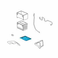 OEM 2004 Cadillac Escalade ESV Tray Asm-Battery Diagram - 15891945