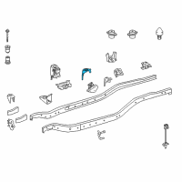 OEM 2015 Toyota Tundra Cab Mount Bracket Diagram - 51706-0C020