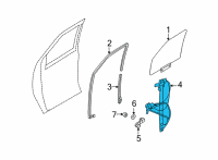 OEM Ford E-350 Club Wagon Window Motor Diagram - 9C2Z-1523200-A