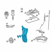 OEM 2018 Lexus NX300 Cover Assy, Timing Chain Diagram - 11310-36060