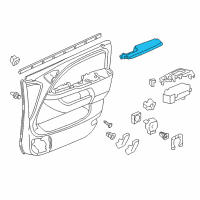 OEM 2007 Honda Odyssey Armrest Assembly, Right Front Door (Graphite Black) Diagram - 83502-SHJ-A41ZB