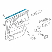 OEM 2006 Honda Odyssey Weatherstrip Assy., R. FR. Door (Inner) Diagram - 72337-SHJ-A01