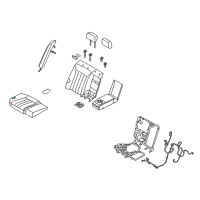 OEM 2013 Hyundai Equus Frame & Pad Assembly-Rear Seat Cushion Diagram - 89210-3NAA1