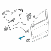 OEM 2014 Acura RDX Checker Complete , Left Front Diagram - 72380-TX4-A02