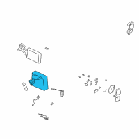 OEM 2003 Hyundai Elantra Core & Seal Assembly-Evaporator Diagram - 97139-2D000