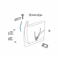 OEM 2008 Chrysler Aspen Link-Door Latch Diagram - 55362116AA