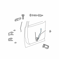 OEM Chrysler Aspen Knob-Front Door Inside Lock Diagram - 55364750AA