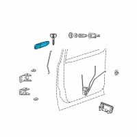 OEM 2009 Dodge Durango Handle-Front Door Exterior Diagram - 1EH581KGAA