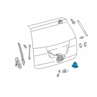 OEM 2011 Toyota Sienna Lock Switch Diagram - 84930-08011