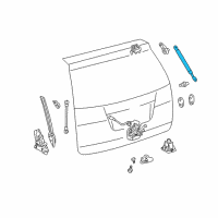 OEM 2012 Toyota Sienna Support Cylinder Diagram - 68950-08022