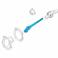 OEM 2001 Lexus ES300 Shaft Sub-Assy, Steering Intermediate Diagram - 45202-33010