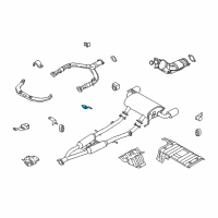 OEM 2014 Infiniti QX50 Bracket-Exhaust Mounting Diagram - 20742-JL00B