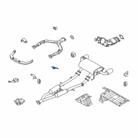 OEM 2015 Infiniti QX50 Bracket-Exhaust Mounting Diagram - 20742-JL00B