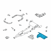 OEM 2015 Infiniti Q60 INSULATOR - Heat, Rear Floor Diagram - 74761-JL00A