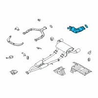 OEM Infiniti M37 Three Way Catalytic Converter Diagram - B08B2-1MD0B