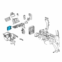 OEM 2001 Chevrolet Venture Heater Core Diagram - 10328330