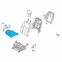 OEM Hyundai Veloster Cushion Assembly-Front Seat, Passenger Diagram - 88201-2V450-TFB