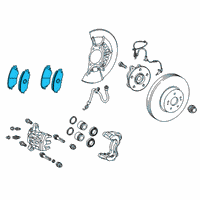 OEM 2022 Toyota Camry Front Pads Diagram - 04465-33500