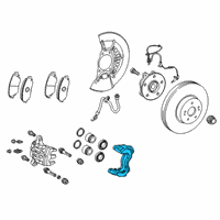 OEM 2020 Toyota Avalon Caliper Support Diagram - 47721-33400