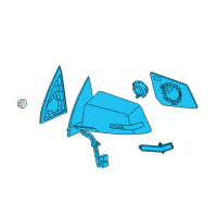 OEM 2009 Chevrolet Traverse Mirror Assembly Diagram - 20879244