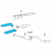 OEM 2001 Ford E-350 Econoline Club Wagon Manifold Diagram - F81Z-9430-AA