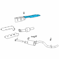 OEM 2002 Ford Excursion Converter Shield Diagram - F81Z-5E258-AA