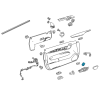 OEM 2014 Cadillac ELR Lock Switch Diagram - 84504639