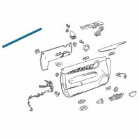 OEM 2017 Cadillac ATS Belt Weatherstrip Diagram - 23232008