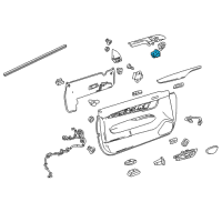 OEM 2018 Cadillac ATS Window Switch Diagram - 22959566