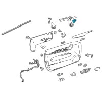 OEM 2019 Cadillac ATS Mirror Switch Diagram - 23297030