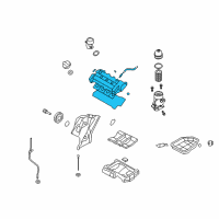 OEM Kia Sorento Cover Assembly-Rocker LH Diagram - 224103C150