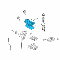 OEM 2011 Kia Sorento Cover Assembly-Rocker LH Diagram - 224103C150