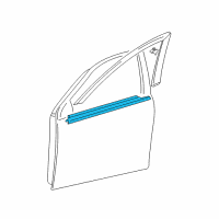 OEM 2009 Pontiac Vibe Belt Molding Diagram - 19184483