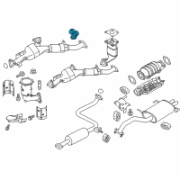 OEM 2003 Nissan Maxima Mounting Assy-Exhaust, Rubber Diagram - 20650-2Y200