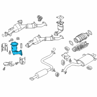 OEM 2003 Nissan Maxima Three Way Catalyst Converter Diagram - B08A1-5Y700