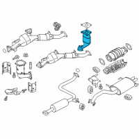 OEM Infiniti I35 Three Way Catalytic Converter Diagram - 208A2-5Y826