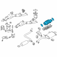 OEM Infiniti I35 Three Way Catalytic Converter Diagram - 20800-5Y525