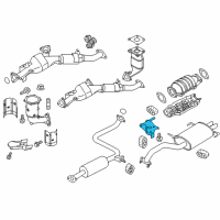 OEM Nissan Bracket-Exhaust Mounting Diagram - 20762-0E010