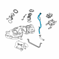 OEM Cadillac Filler Pipe Diagram - 23452932