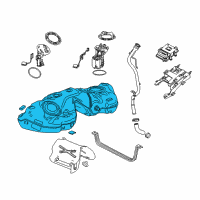 OEM 2013 Cadillac ATS Fuel Tank Diagram - 23373424