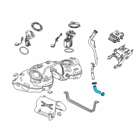 OEM 2013 Cadillac ATS Filler Hose Diagram - 20931425