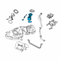 OEM Chevrolet Camaro Fuel Tank Fuel Pump Module Kit (W/O Fuel Level Sensor) Diagram - 13508816