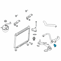 OEM 2013 Ford E-150 Lower Hose Clamp Diagram - F7UZ-8W287-AA