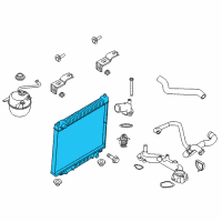 OEM 2016 Ford E-350 Super Duty Radiator Diagram - 9C2Z-8005-E