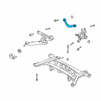 OEM 2005 Pontiac Vibe Rear Suspension Upper Control Arm Diagram - 88971293