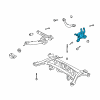 OEM 2006 Pontiac Vibe Rear Suspension Knuckle Diagram - 88970101