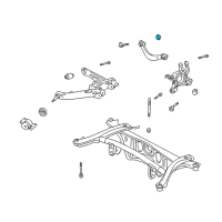 OEM 2009 Pontiac Vibe Cam, Rear Suspension Upper Control Arm Adjust Diagram - 88971290