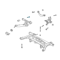 OEM 2010 Pontiac Vibe Bolt, Rear Suspension Lower Control Arm Diagram - 88971304