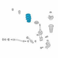 OEM 2004 Dodge Intrepid Front Coil Springs Diagram - 4895686AA