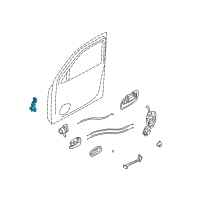 OEM 2005 Hyundai Santa Fe Hinge Assembly-Front Door, RH Diagram - 79320-26000